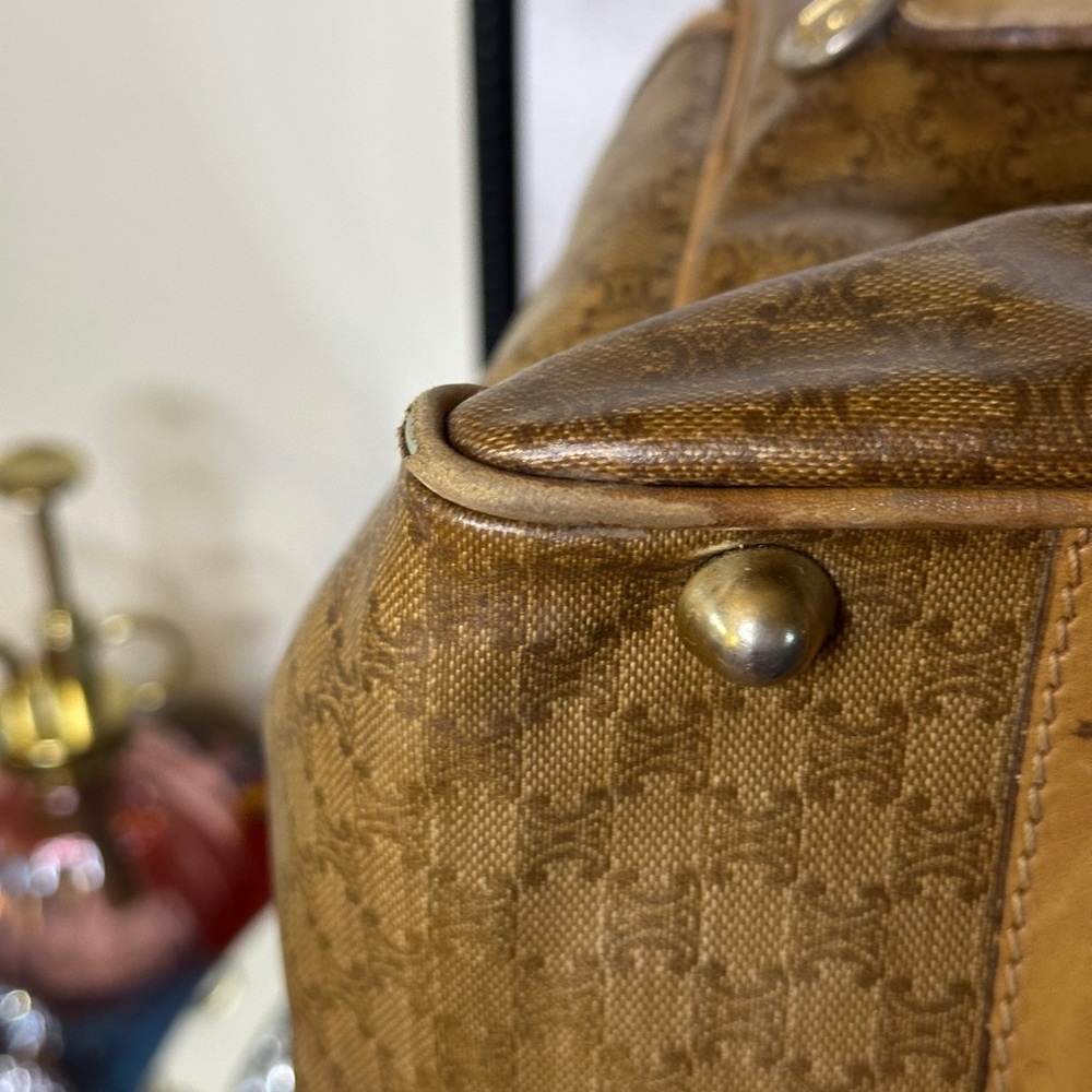 Vintage Celine Macadam Boston Bag. - Picture 5 of 12
